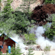 The second tunnel and an observatory of Punggye-ri nuclear test ground are blown up during the dismantlement process in Punggye-ri, North Hamgyong Province, North Korea May 24, 2018. Picture taken May 24, 2018